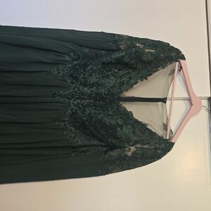 JJs House Forest Green Lace Dress